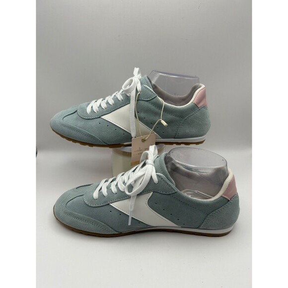Mila Paoli Fashion Sneakers Women's Size 8 Blue Suede Made in Italy NEW - Picture 4 of 9